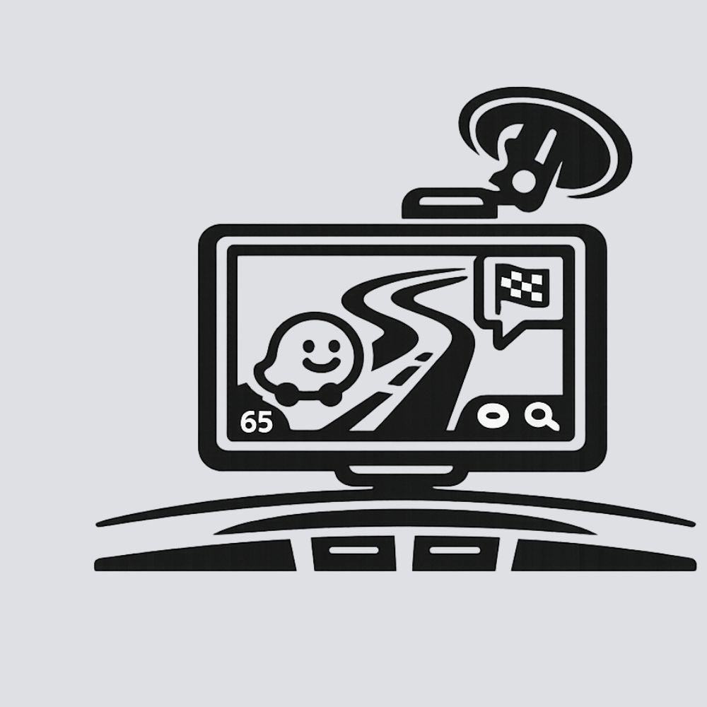 A CarPlay kijelző használatra kész állapotban az autóban